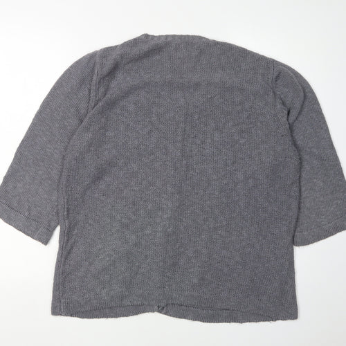 Per Una Grey Women's XL Cardigan, Button Accent, Autumn