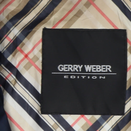 Gerry Weber Women's Blue Quilted Jacket Size 16 Casual