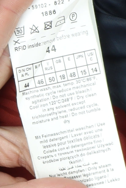 Gerry Weber Women's Blue Quilted Jacket Size 16 Casual