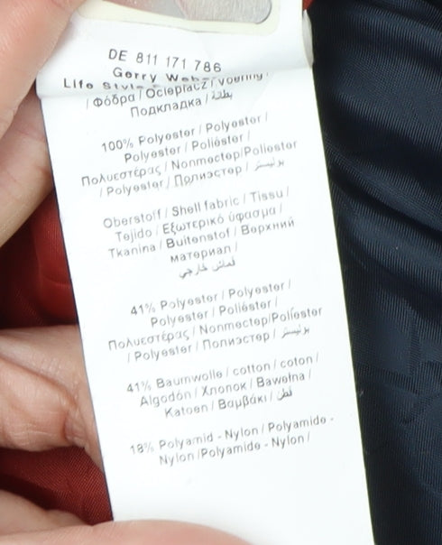 Gerry Weber Women's Blue Quilted Jacket Size 16 Casual