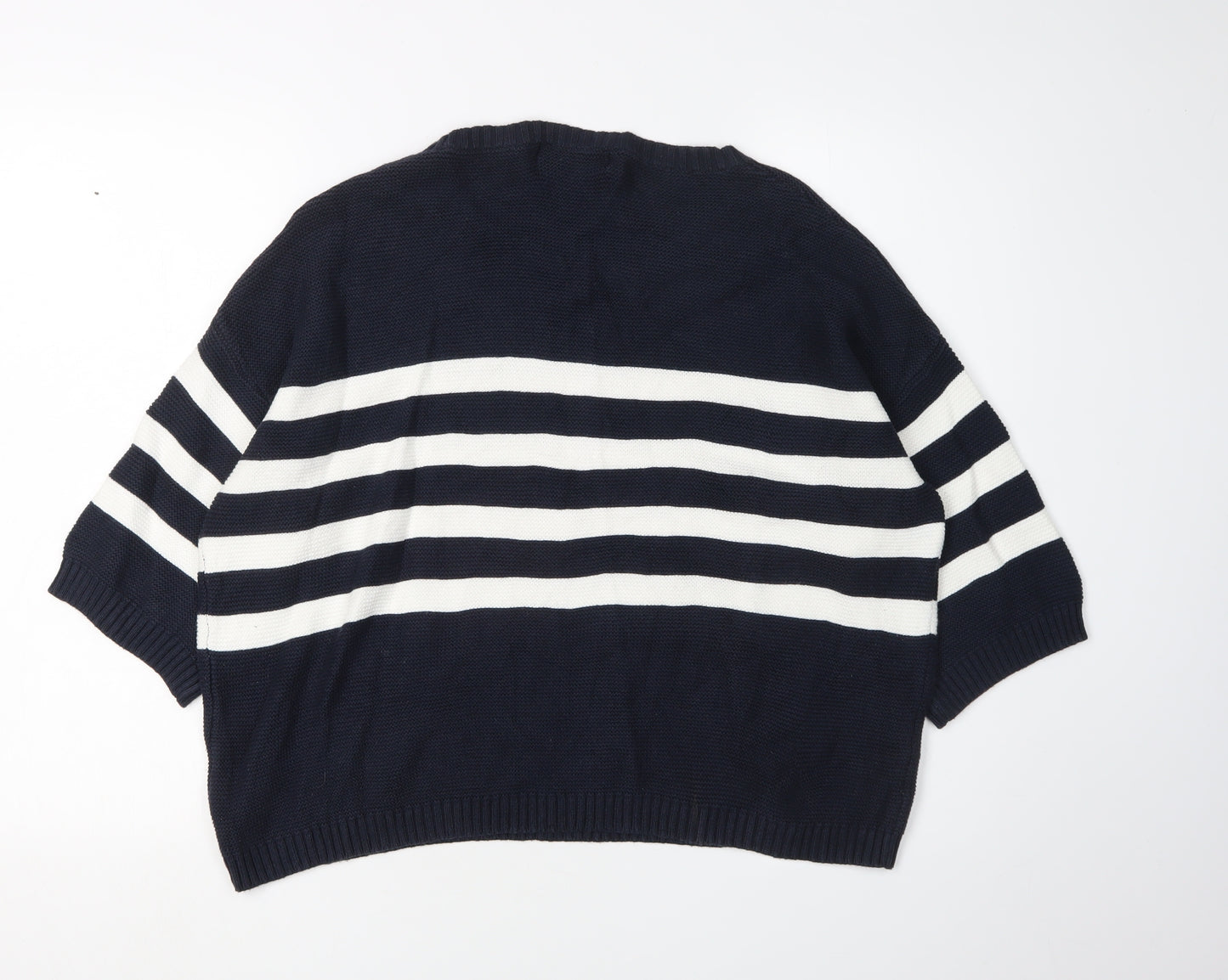 Next Women's Blue Striped Pullover Jumper Size 14