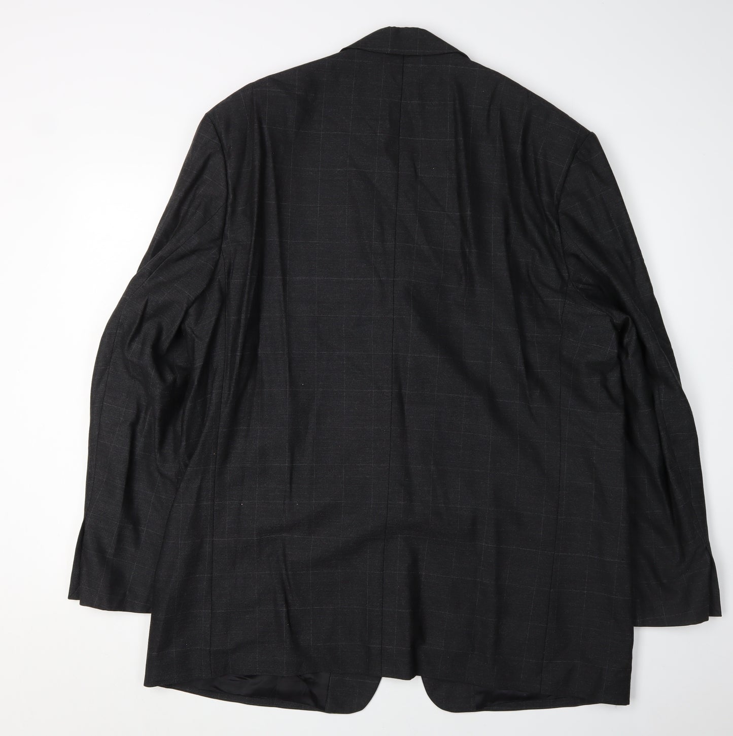 Milan Collection Men's Black Check Blazer Size 46R