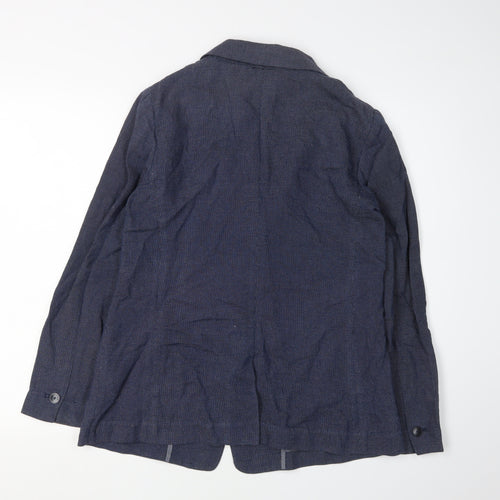 Armani Jeans Women's Blue Blazer Size 16 Regular Fit
