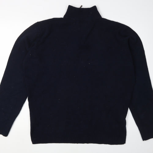 Marks and Spencer Men's Black Wool Jumper L