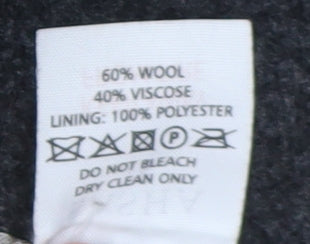 Sasha Women's Black Wool Blend Belted Overcoat Size 16