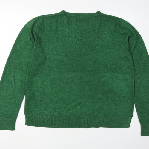Marks and Spencer Women's Green Pullover Jumper, Size 18