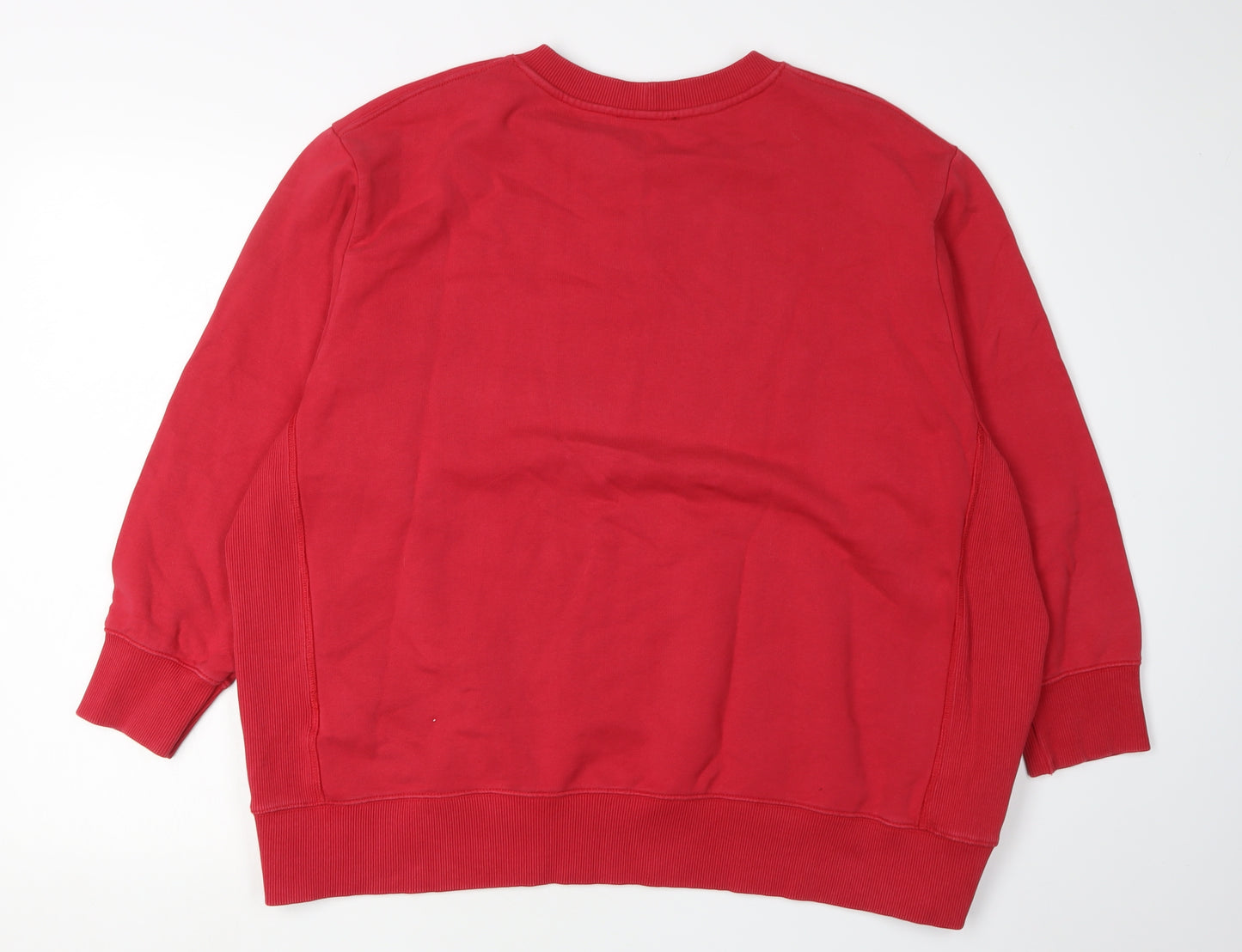 Zara Red Harvard Logo Unisex Sweatshirt - UK 12
