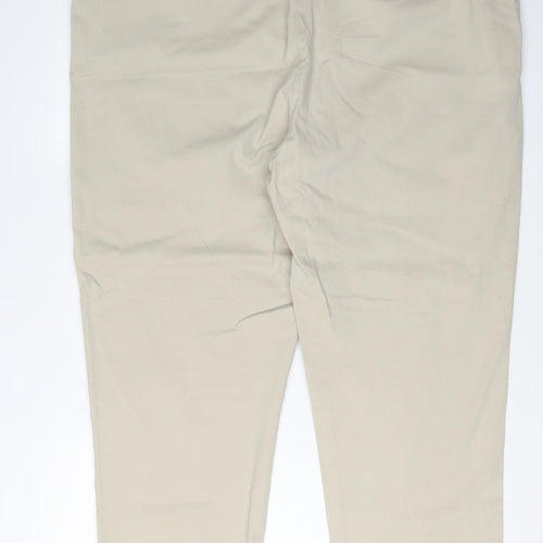 Peacocks Women Beige Khakis Jeans Size 18 Regular Fit