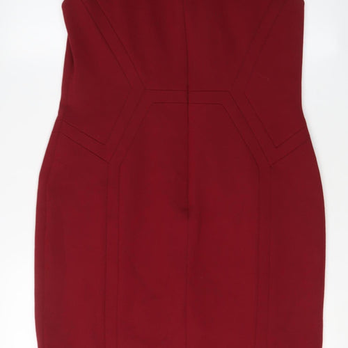 Jaeger Women's Red Sheath Dress - Size 12