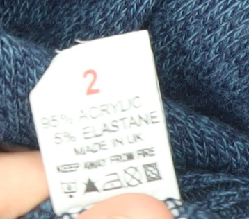 Autonomy Women's Blue Cowl Neck Pullover Jumper L