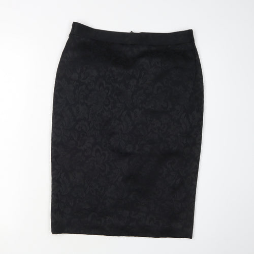 Marks and Spencer Women's Black Pencil Skirt Size 8