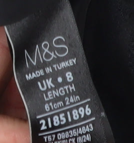 Marks and Spencer Women's Black Pencil Skirt Size 8