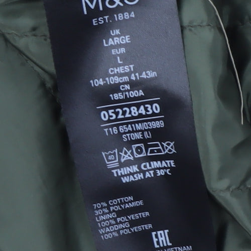 Marks and Spencer Men's L Brown Military Jacket