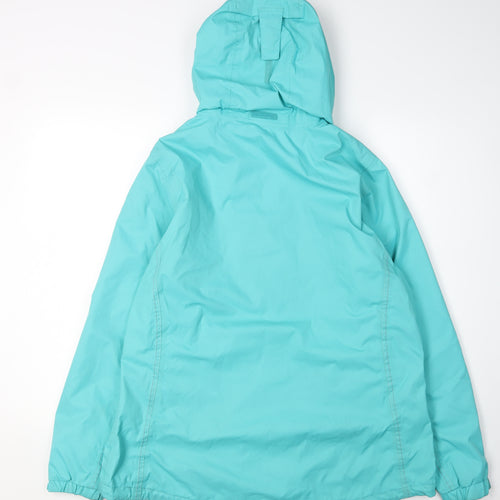 Regatta Women's Blue Waterproof Hooded Rain Jacket Size 18