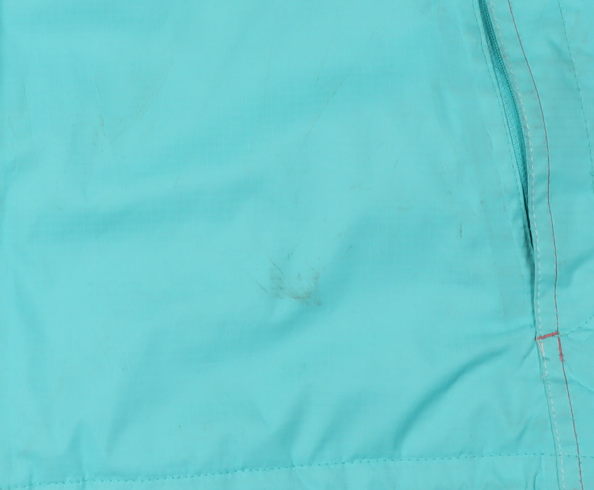 Regatta Women's Blue Waterproof Hooded Rain Jacket Size 18