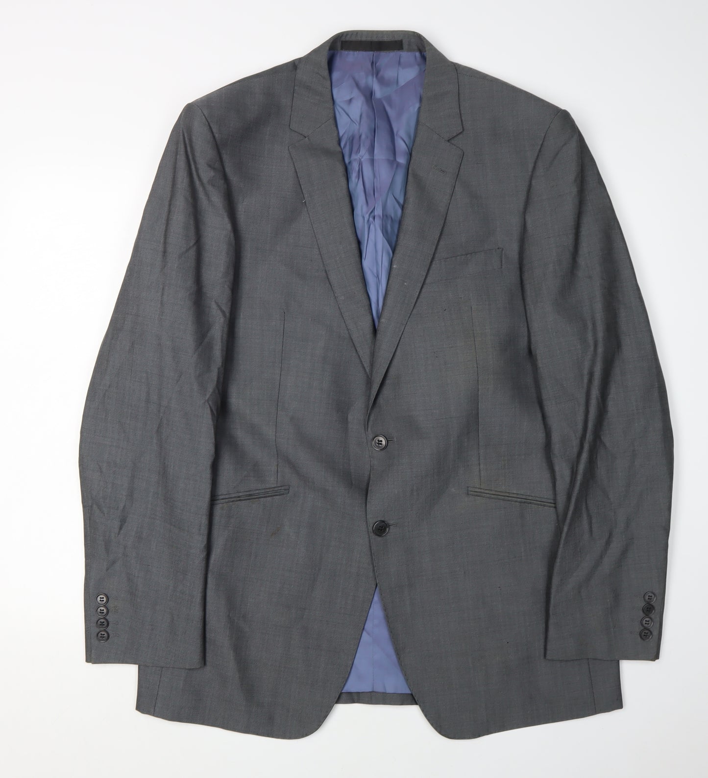 Marks & Spencer Men's Grey Wool Blazer 42L Jacket