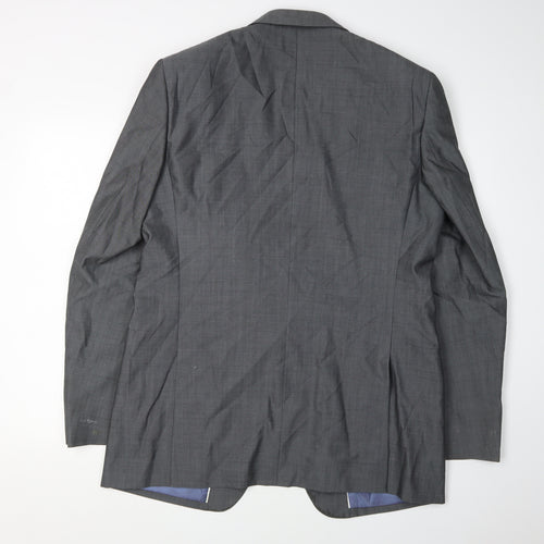 Marks & Spencer Men's Grey Wool Blazer 42L Jacket
