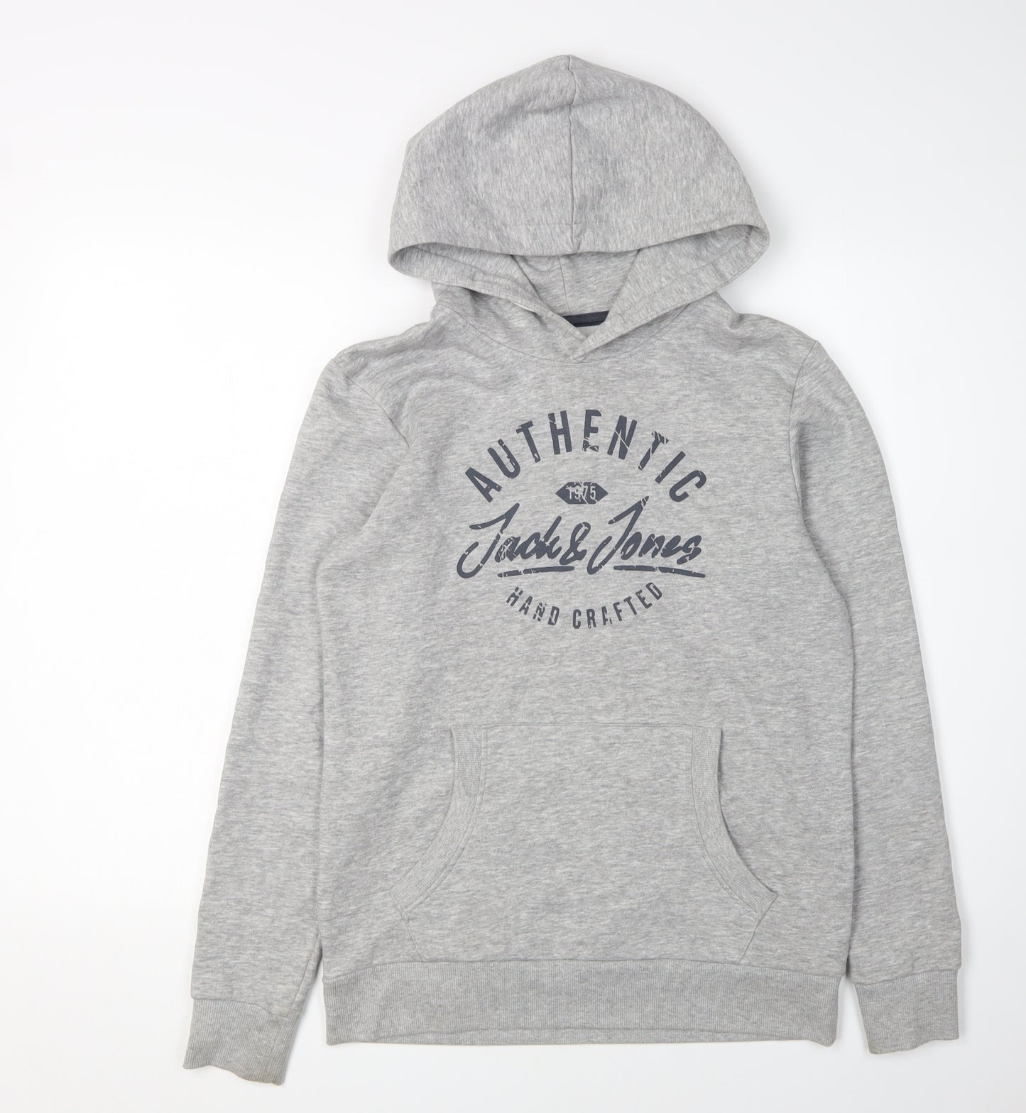 Jack & Jones Boys Grey Pullover Hoodie, 14 Years, Casual Wear