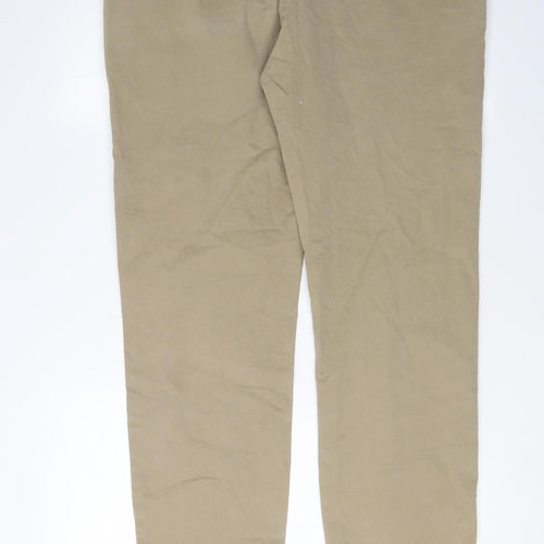 Marks and Spencer Mens Beige Chino 38 Regular Trousers
