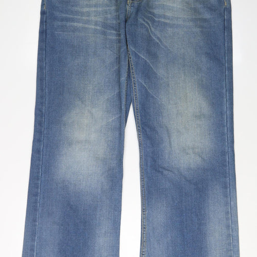 Urban Spirit Men's Blue Straight Leg Jeans, Size 36