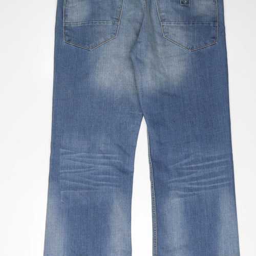 Urban Spirit Men's Blue Straight Leg Jeans, Size 36