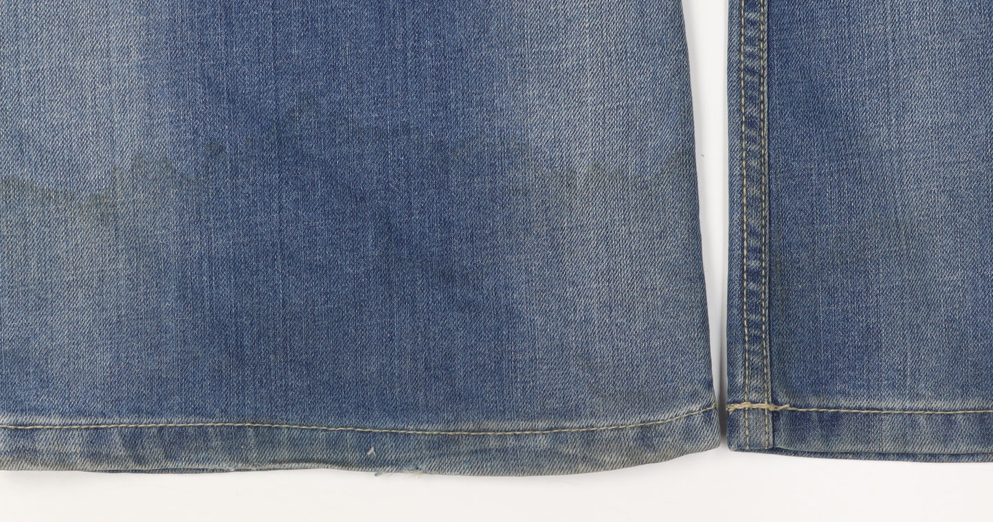 Urban Spirit Men's Blue Straight Leg Jeans, Size 36