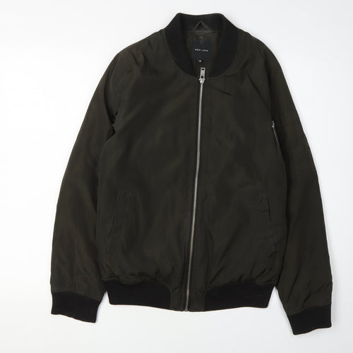 New Look Women’s Green Bomber Jacket, Size 10