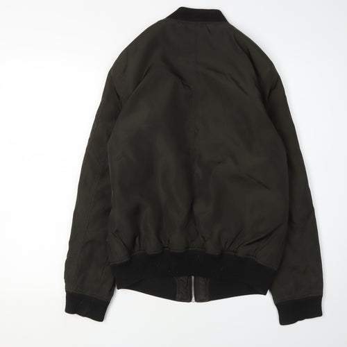 New Look Women’s Green Bomber Jacket, Size 10