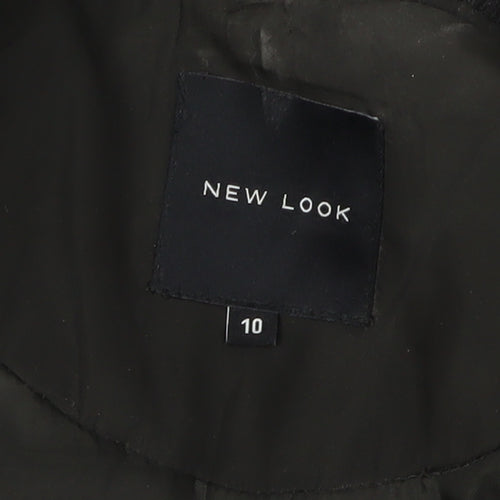 New Look Women’s Green Bomber Jacket, Size 10