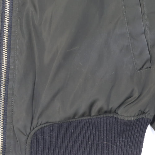New Look Women’s Green Bomber Jacket, Size 10