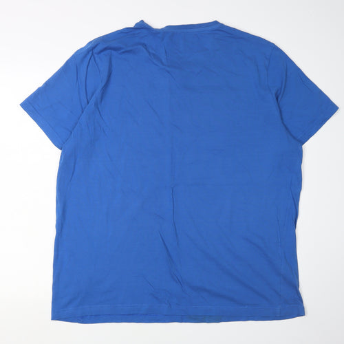 Puma Men's Blue XL Sports T-Shirt with Logo