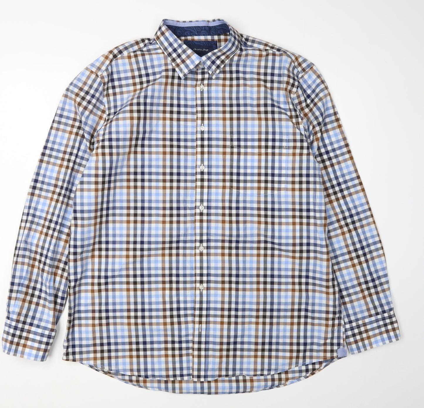 Christian Berg Men's Multicolour XL Check Shirt