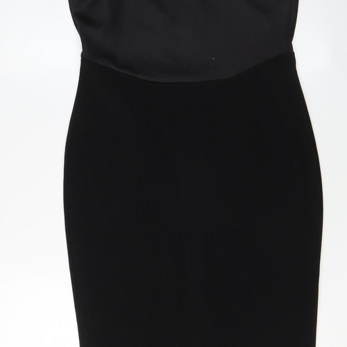 River Island Women's Black Bodycon Midi Dress - Size 14