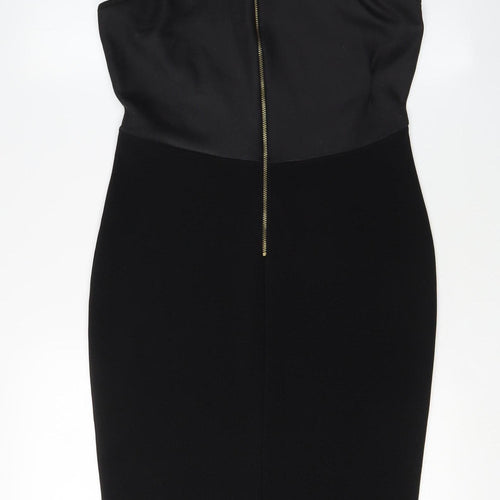 River Island Women's Black Bodycon Midi Dress - Size 14