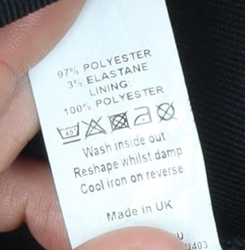 River Island Women's Black Bodycon Midi Dress - Size 14