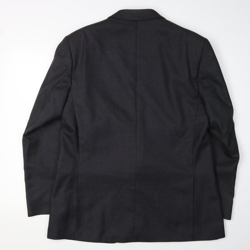 Dunn & Co Men's Black Wool Blazer Size 44R