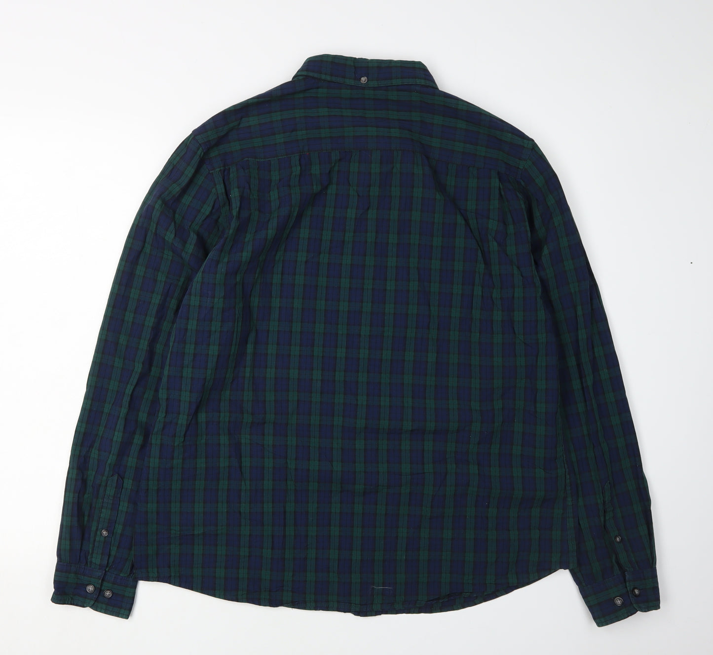 Red Herring Men's Green Check Casual Shirt, Large