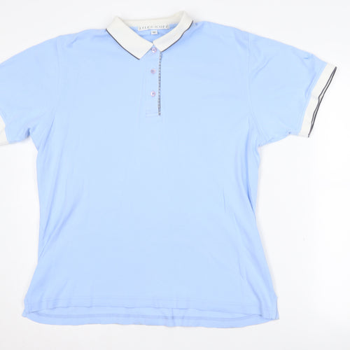 Lyle & Scott Men's Blue Polo Shirt M Cotton