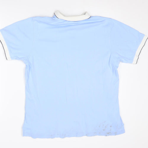 Lyle & Scott Men's Blue Polo Shirt M Cotton