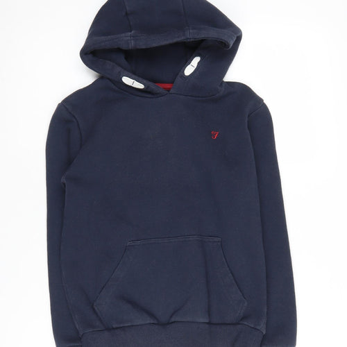 Farah Boys Blue Pullover Hoodie 10-11Y Hooded Casual Wear