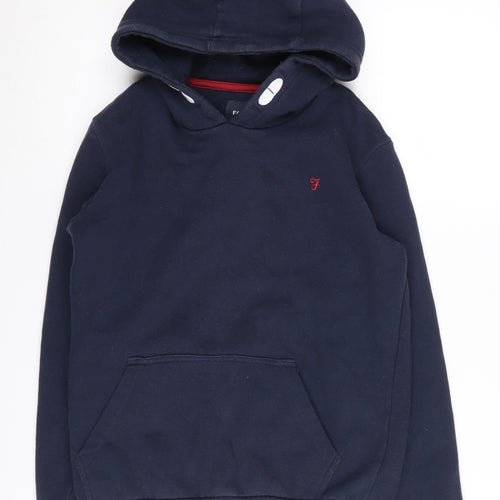 Farah Boys Blue Pullover Hoodie, 12-13 Years, Casual Wear
