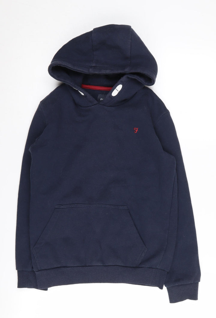 Farah Boys Blue Pullover Hoodie, 12-13 Years, Casual Wear