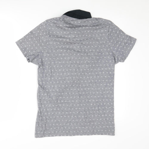 Premium by Jack & Jones Men's Grey Polo Shirt M