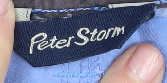 Peter Storm Women's Blue Cargo Trousers Size 12 Cotton