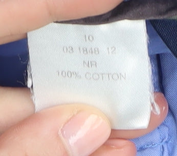 Peter Storm Women's Blue Cargo Trousers Size 12 Cotton