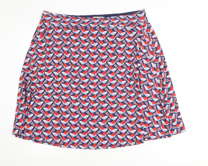 White Stuff Women's Multicoloured A-Line Skirt Size 12