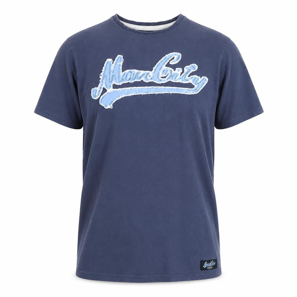 Man City Men’s Blue T-Shirt, Medium, Casual Crew Neck