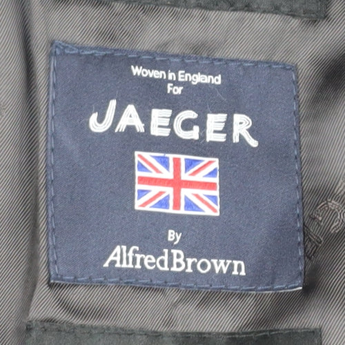 Jaeger Men's Grey Check Regular Fit Blazer 38R