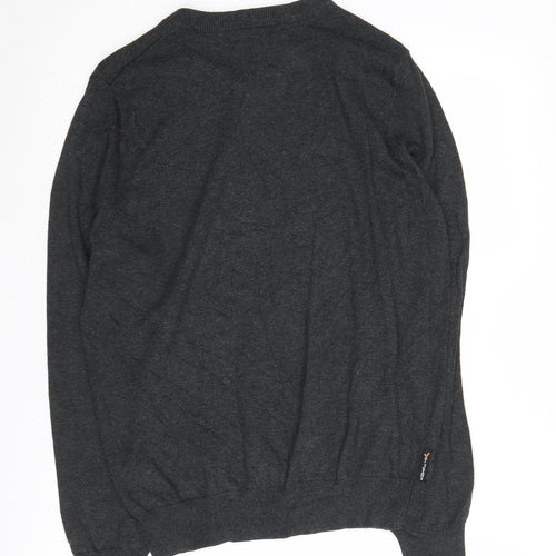 Voi Jeans Men's Black Pullover Jumper, M, V-Neck