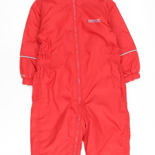 Regatta Unisex Kids Red Waterproof Jacket, 3 Years